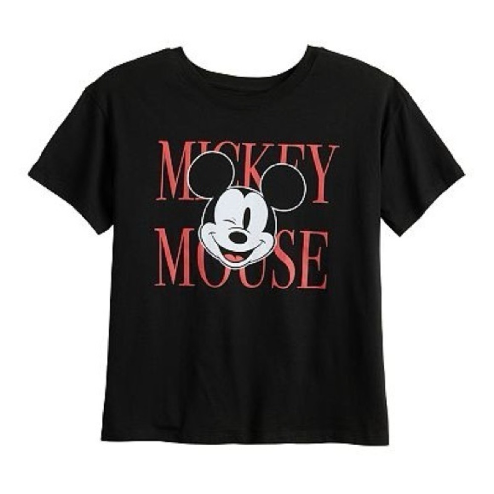 Disney • Mickey Mouse Black Red Tee Shirt
